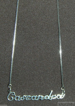 925 Sterling Silver Name Necklace - Name Plate - CASSANDRA 17&quot; chain w/pendant - $60.00