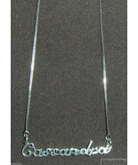 925 Sterling Silver Name Necklace - Name Plate - CASSANDRA 17&quot; chain w/p... - £47.19 GBP