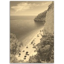 Vintage Puglia Italy Poster Print | Retro Puglia Beach Sepia Photo Gift | Puglia - $19.99