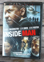 Inside Man DVD (2006) Denzel Washington, Clive Owen, Jodi Foster- Brand New - £7.53 GBP