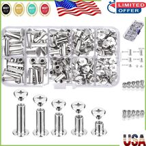 Versatile 80 Piece Chicago Screw Kit with 5 Sizes - Perfect for Bookbinding - $333.08 MXN