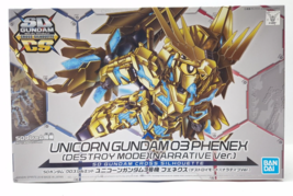 SD Gundam Cross Silhouette Unicorn Gundam 03 Phenex Destroy Mode Narrati... - $19.21