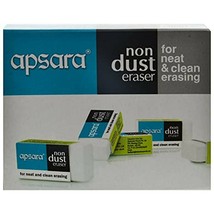 Apsara Non Dust Erasers 33mm Gives Neat And Clean Erasing Experience, Pa... - $13.79