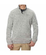 Eddie Bauer Radiator Long Slv Quarter Button Pullover Light Gray Mens Sz... - $430.41 MXN