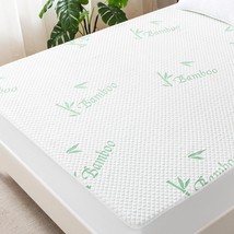 Lunsing Queen Size Mattress Protector, Waterproof, Bamboo - £46.16 GBP