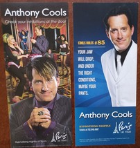 Lot of 2 Anthony Cools at Paris Hotel Las Vegas Promo Cards - £2.33 GBP