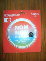 NEW Happy Eats Musical Gift Card Holder w/ sound Am. Greetings nom nom b... - $4.50