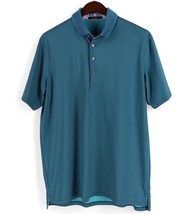 Greyson Golf Polo Shirt Mens Large Green Purple Geometric Print - $32.44