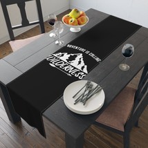 Stylish Table Runner in Cotton or Polyester with Adventurous Mountain De... - $36.05+