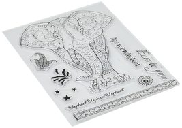 Pink Ink Designs A5 Clear Stamp Set-Elephant - £8.79 GBP
