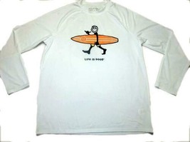 Life Is Good Small Long Sleeve Sunshirt UPF 50+ Surfer Design - $456.18 MXN