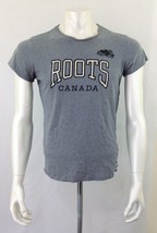 Roots Canada Boys Size Large Gray Short Sleeve Spell Out Crew Cotton T S... - €6,92 EUR