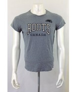 Roots Canada Boys Size Large Gray Short Sleeve Spell Out Crew Cotton T S... - €6,87 EUR