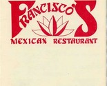 Francisco&#39;s Mexican Restaurant Menu Greenville Texas La Copa Club  - $23.76