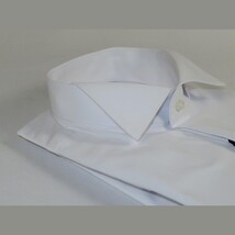 Men Tux Formal Shirt MANSCHETT Turkey Slim Fit 305-01 White Wing tip image 3