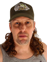 Big Bass USA Brown Mullet Hat - Country Costume Gone Fishin - Redneck Co... - £9.56 GBP