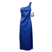 Rampage Womens Blue Beaded Stretch One Shoulder Evening Dress Junior Size 3 NWT - £42.58 GBP