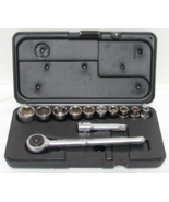 Craftsman 3/8&quot; Drive Chrome Mechanics Socket Tool Set 3/8&quot; Extension Cas... - £17.44 GBP