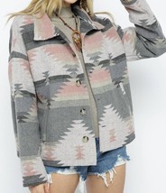 Blue B soft comfy lightweight aztec pattern jacket size M - €21,66 EUR