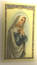 A Nurse&#39;s Prayer Card, Laminated with Image of Our Lady in Prayer, new #... - $2.78 CAD