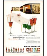 1950s Hiram Walker's Cordials PRINT AD Television Suppers BX4 - $87.91 MXN 1950s Hiram Walker's Cordials PRINT AD Television Suppers BX4 - $87.91 MXN