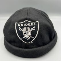 Vintage Cuffed Las Vegas Raiders S/M 7 1/4 - 7 3/8 AJD Fitted Beanie Hat... - $18.05 CAD