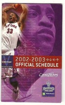 2002 Toronto Raptors Pocket Schedule - $94.67 MXN