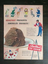 Vintage 1952 Sealtest Chocolate ice Cream Full Page Original Ad 1221 - £5.18 GBP