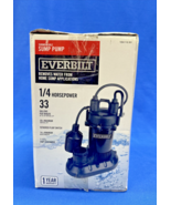 Everbilt 1/4 HP Submersible Sump Pump w/ Tethered Switch - £59.27 GBP
