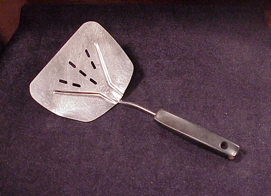 Vintage Foley Wide Slotted Pancake Flipper Spatula, Stainless Steel - $9.95
