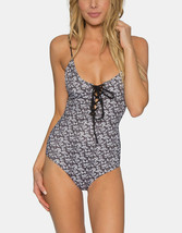 Tavik Swimwear Fern Monahan Seamless Lace Up One Piece Swimsuit (S) New - £83.91 GBP
