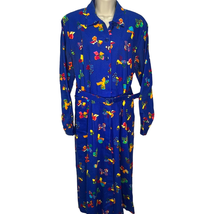 Vintage Tanner Womens Midi Shirt Dress Belt Size 12 Bows Print Long Slee... - £31.50 GBP