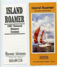 Island Roamer Brochures Bluewater Adventures &amp; Natural History Cruises 1987 - £17.13 GBP