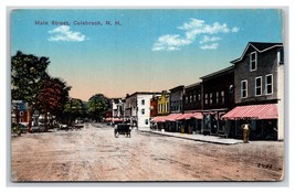 Main Street View Colebrook New Hampshire NH UNP Unused DB Postcard W13 - £4.50 GBP