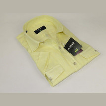 Men's Ciazzo Turkey 100% Linen Breathable Shirt Short Sleeves #Linen 22 Yellow image 2