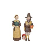 Thanksgiving Harvest Pilgrim Couple Seasons of Cannon Falls 10. 5 Inches... - €27,22 EUR