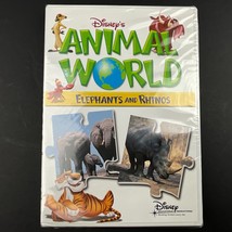 Disney&#39;s Animal World Elephants Rhinos Disney Nature Children&#39;s Educational DVD - £13.96 GBP