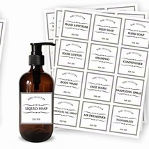 36 Waterproof Labels for Bottles, White, 2.75 x 2.83 Inches - $367.38 MXN