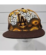 Los Angeles Dodgers New Era 59FIFTY  Fitted Hat Size 7 5/8 Brown Yellow ... - $29.65
