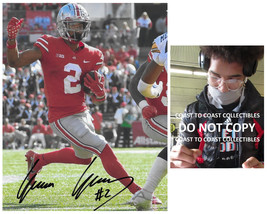 Emeka Egbuka signed Ohio State Buckeyes football 8x10 photo COA proof au... - £79.12 GBP