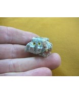 (Y-SPI-19) little red gray TARANTULA spider gem stone carving SOAPSTONE ... - €7,40 EUR
