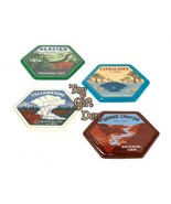 Set of 4 pieces Road Trip Ceramic Coasters in Gift Box - $550.34 MXN