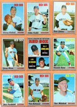 1970 Topps Boston Red Sox Team Lot 10 Eddie Kasko Sonny Siebert Billy Conigliaro - $28.95