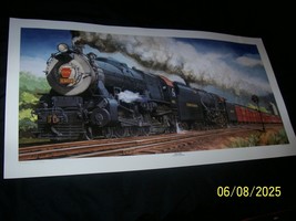 Pennsylvania RR Gil&#39;s K4 27&quot; X 14&quot; Framable Hard stock Print - $468.48 MXN