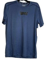 Tapout T-Shirt Size Medium Crew Neck Performance Blue SS Polyester Mens - £12.00 GBP