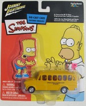 Johnny Lightning Diecast  Simpsons Springfield Elementary School Bus Sealed Bart - £16.75 GBP