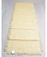 Ivory Jute Burlap Table Runner 20x70 inches with Fringe - $27.06 CAD