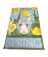 Easter Spring Welcome Flag Bunny Rabbit Daffodils Flag Outdoor Garden 12... - $12.19