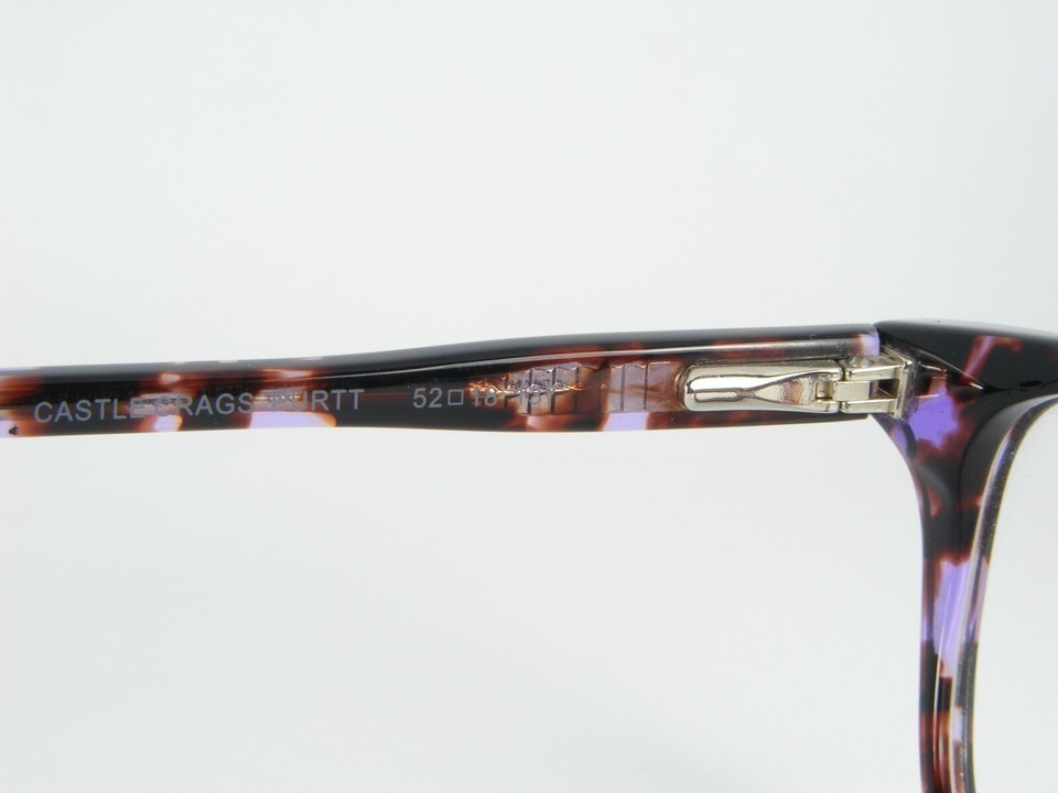 W/ TAG 7 For All Mankind CASTLE CRAGS PURTT PURPLE TORTOISE EYEGLASSES 52-18-137 Item image 7