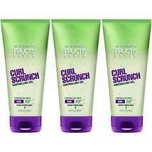 3 Pack Garnier Fructis Style Curl Scrunch Controlling Gel For Curly Hair 6.8OZ - £18.14 GBP